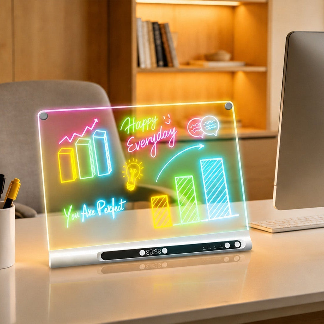 Geokay GlowPro 16-inch LED Drawing Board for creative drawing, family activities, gifts, and kids learning