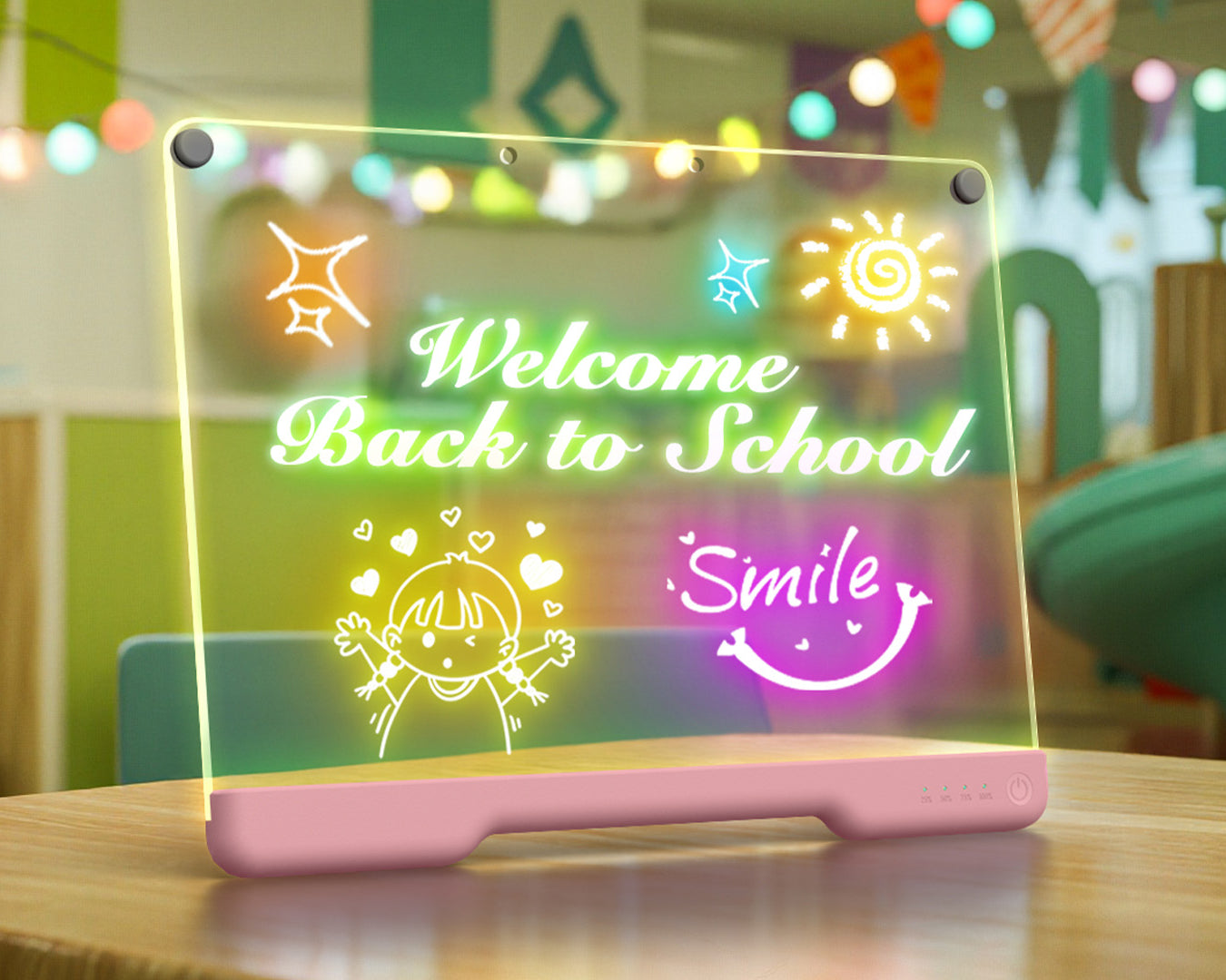 Geokay GlowLite 16-inch LED Drawing Board for creative drawing, family activities, gifts, and kids learning