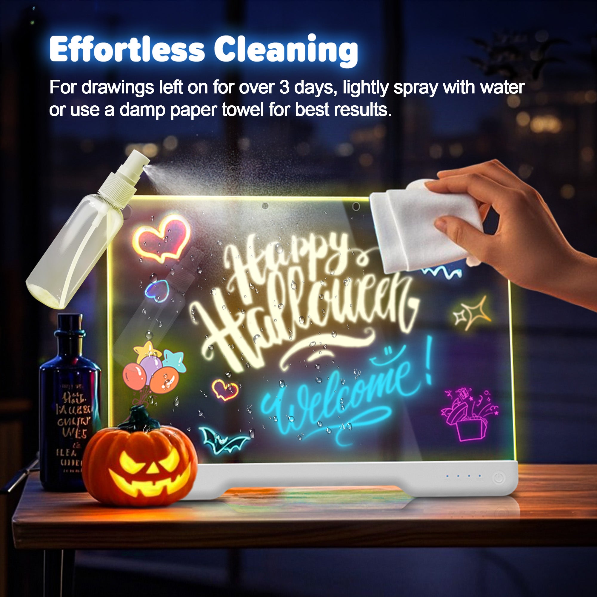 Geokay GlowLite 16-inch LED Drawing Board holiday gift for kids creative play