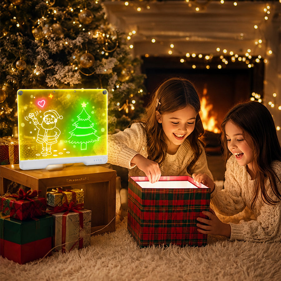 Geokay GlowLite 16-inch LED Drawing Board holiday gift for kids creative play