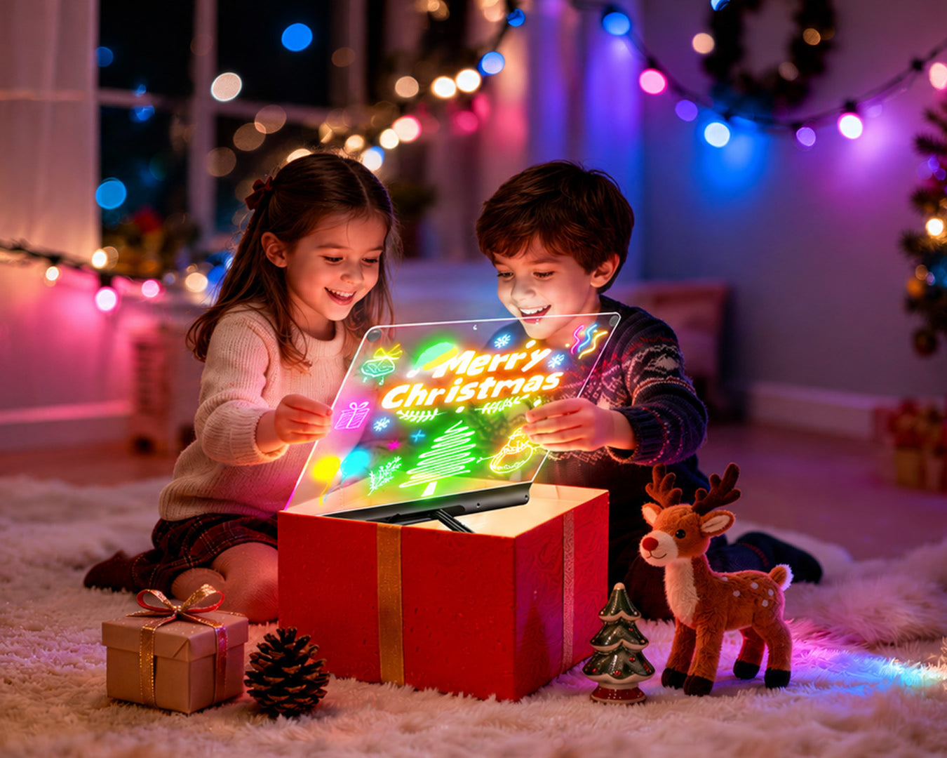 Geokay GlowPro 16-inch LED Drawing Board holiday gift for kids creative play