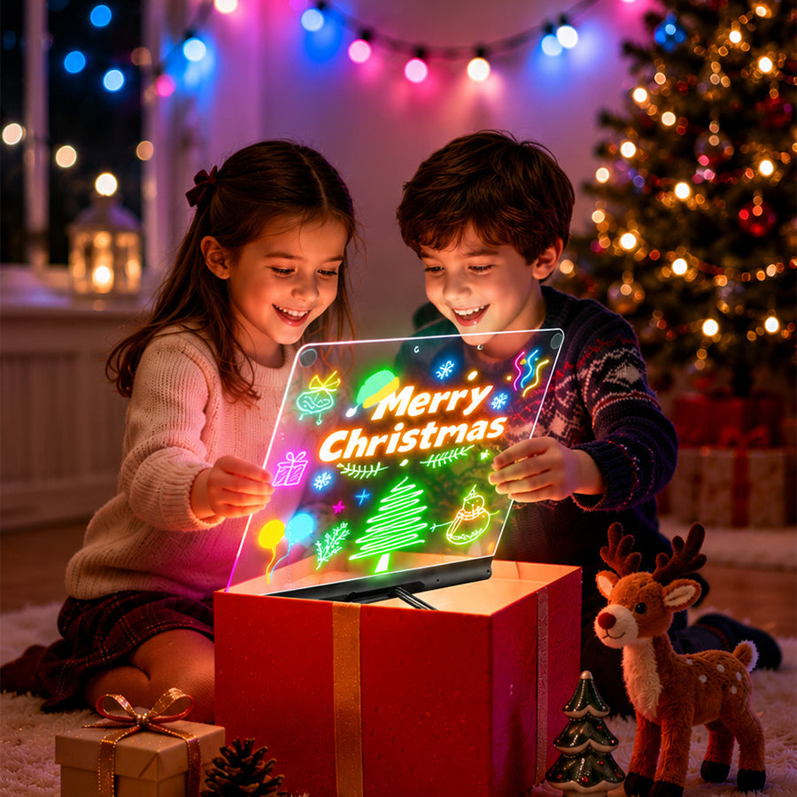 Geokay GlowPro 16-inch LED Drawing Board holiday gift for kids creative play