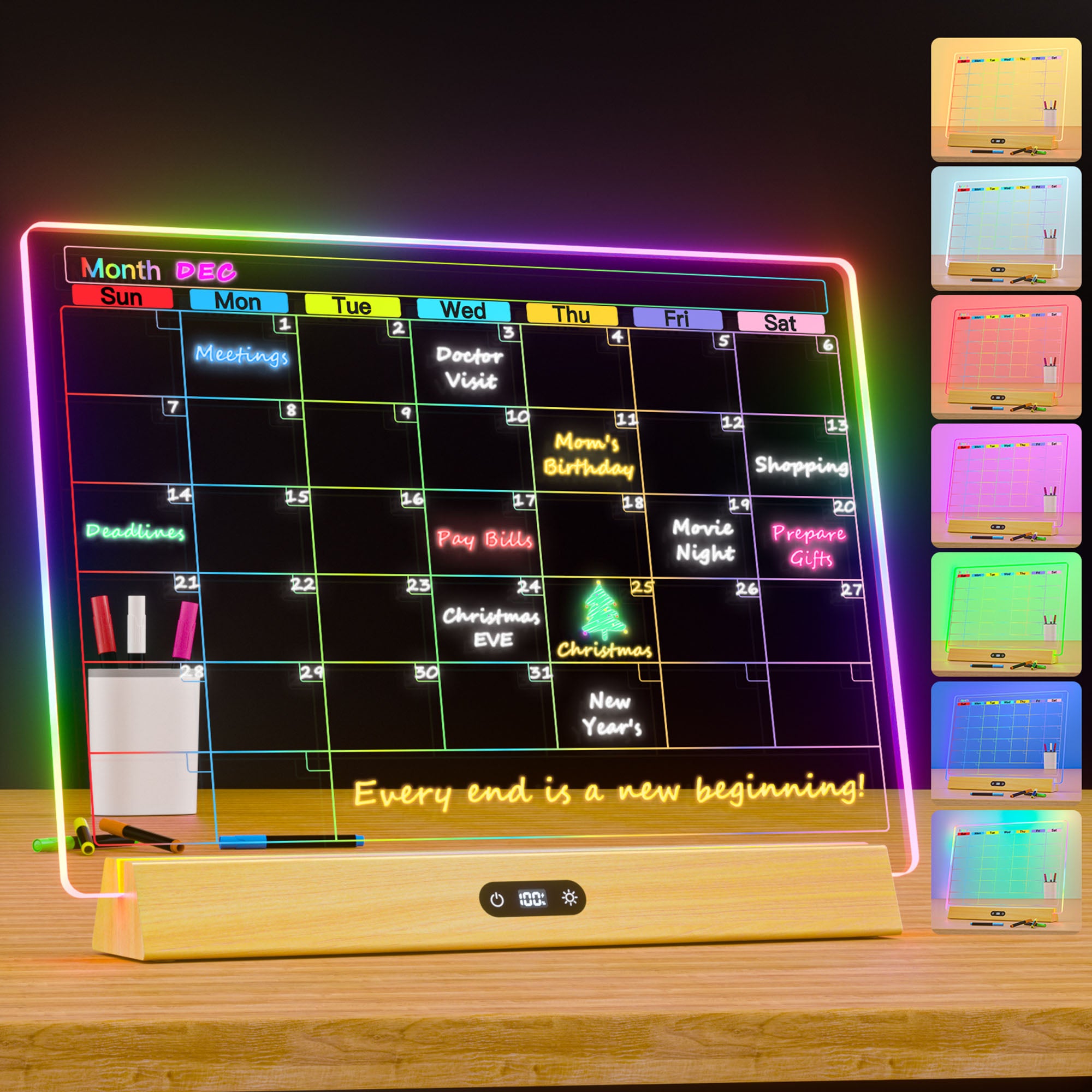 Geokay GlowStand_17-inch LED Drawing Board for kids drawing, writing and screen-free creative play