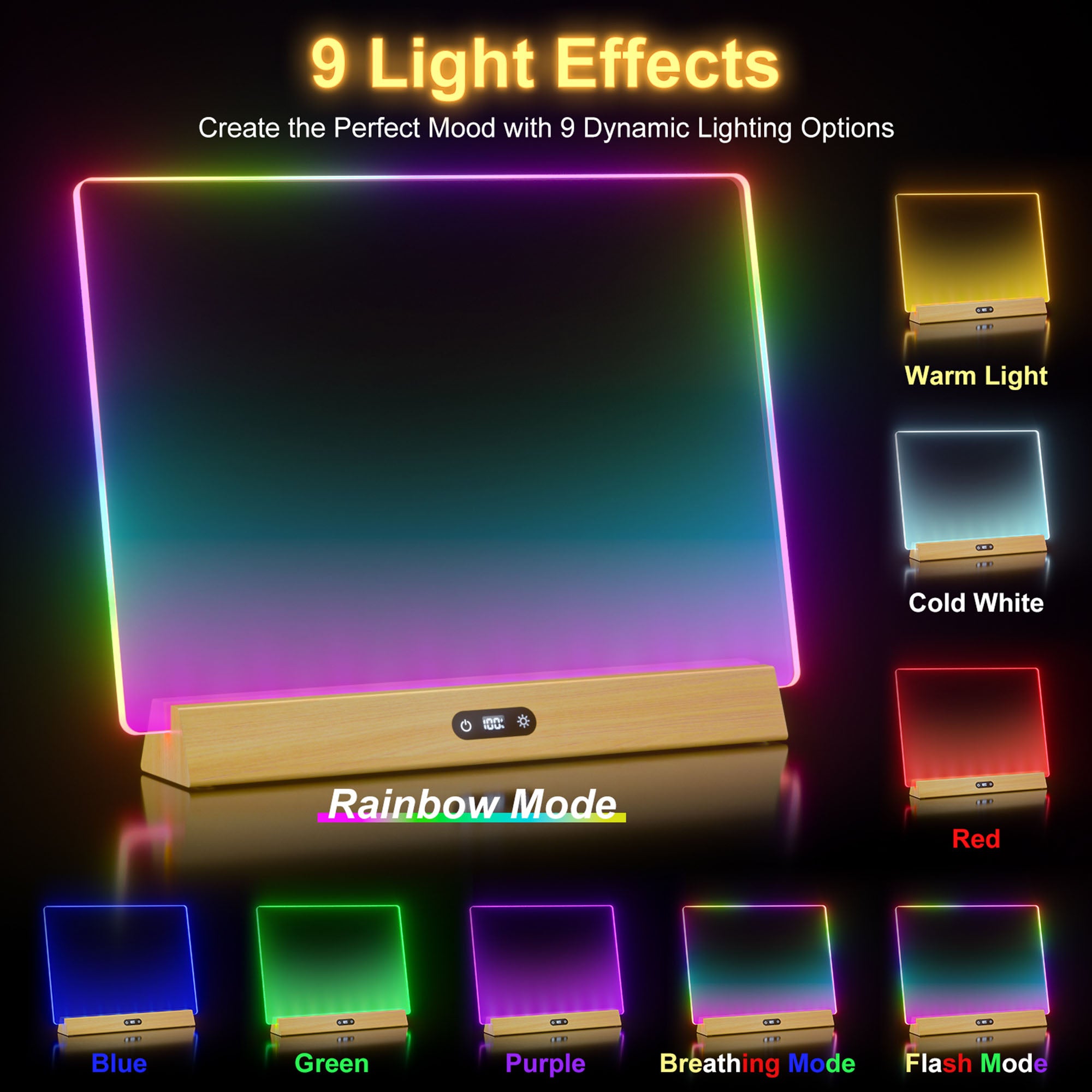 Geokay GlowStand_17-inch LED Drawing Board for kids drawing, writing and screen-free creative play