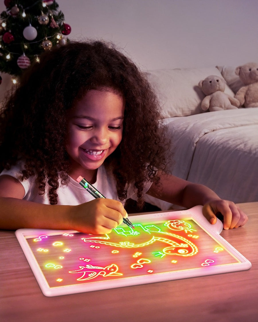 Geokay LumiLite A4 LED Drawing Board for creative drawing, family activities, gifts, and kids learning