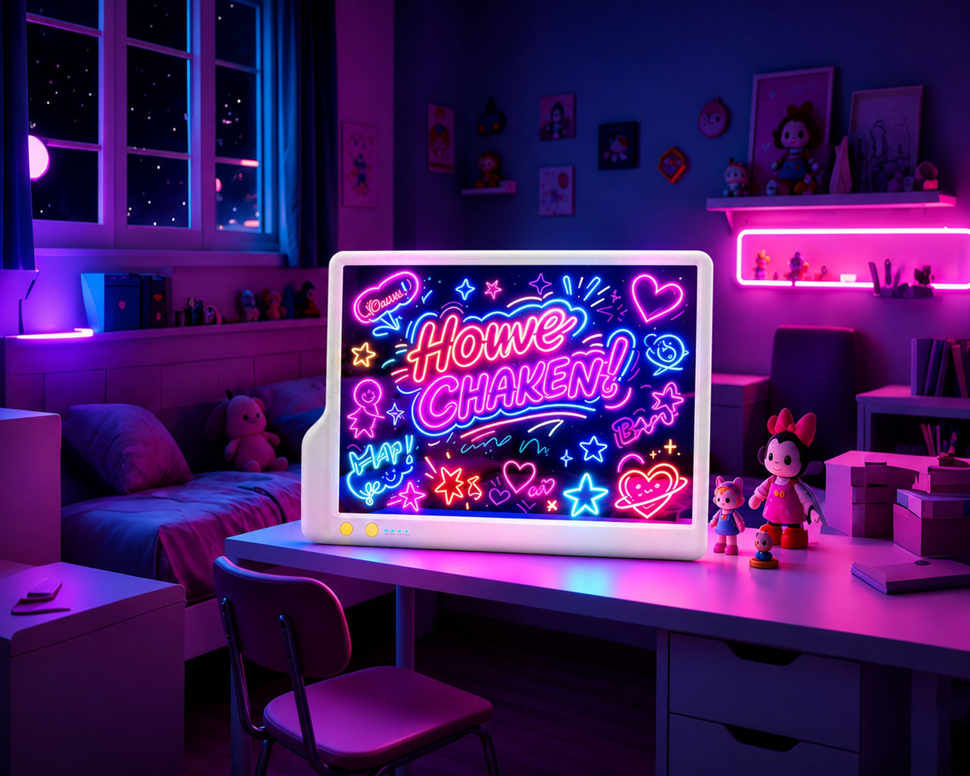 Geokay LumiLite A4 LED Drawing Board for creative drawing, family activities, gifts, and kids learning