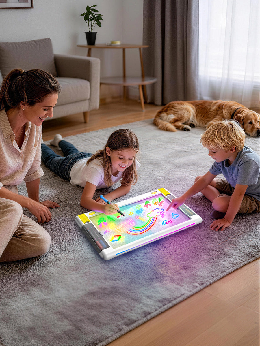 Geokay LumiPro 15-inch LED Drawing Board for kids drawing, writing and screen-free creative play 900_1600