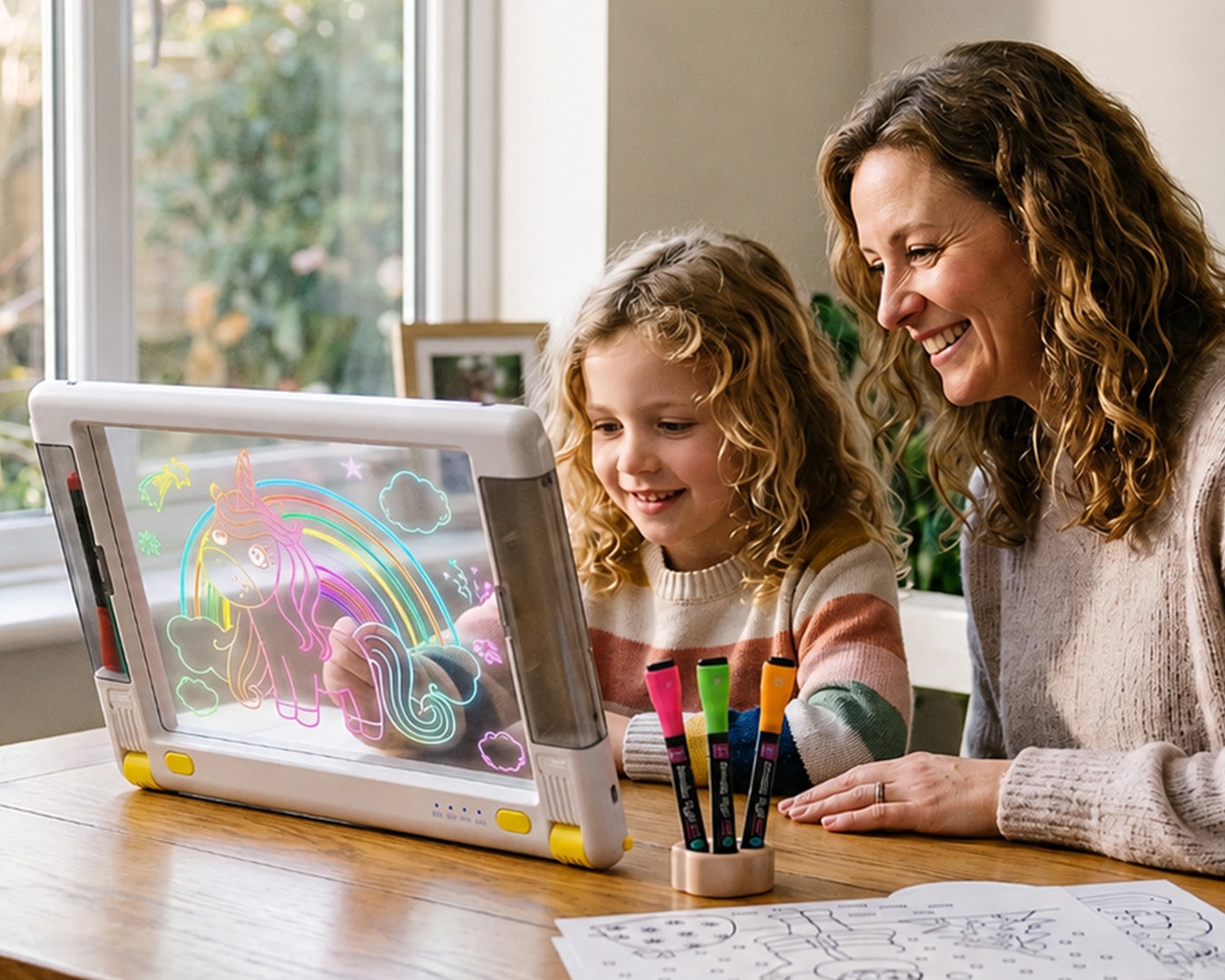 Geokay LumiPro 15-inch LED Drawing Board for parent-child creative activities