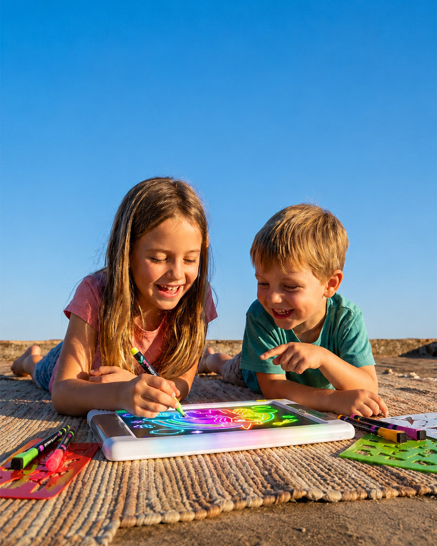 Geokay LumiPro 15-inch LED Drawing Board for outdoor creativity