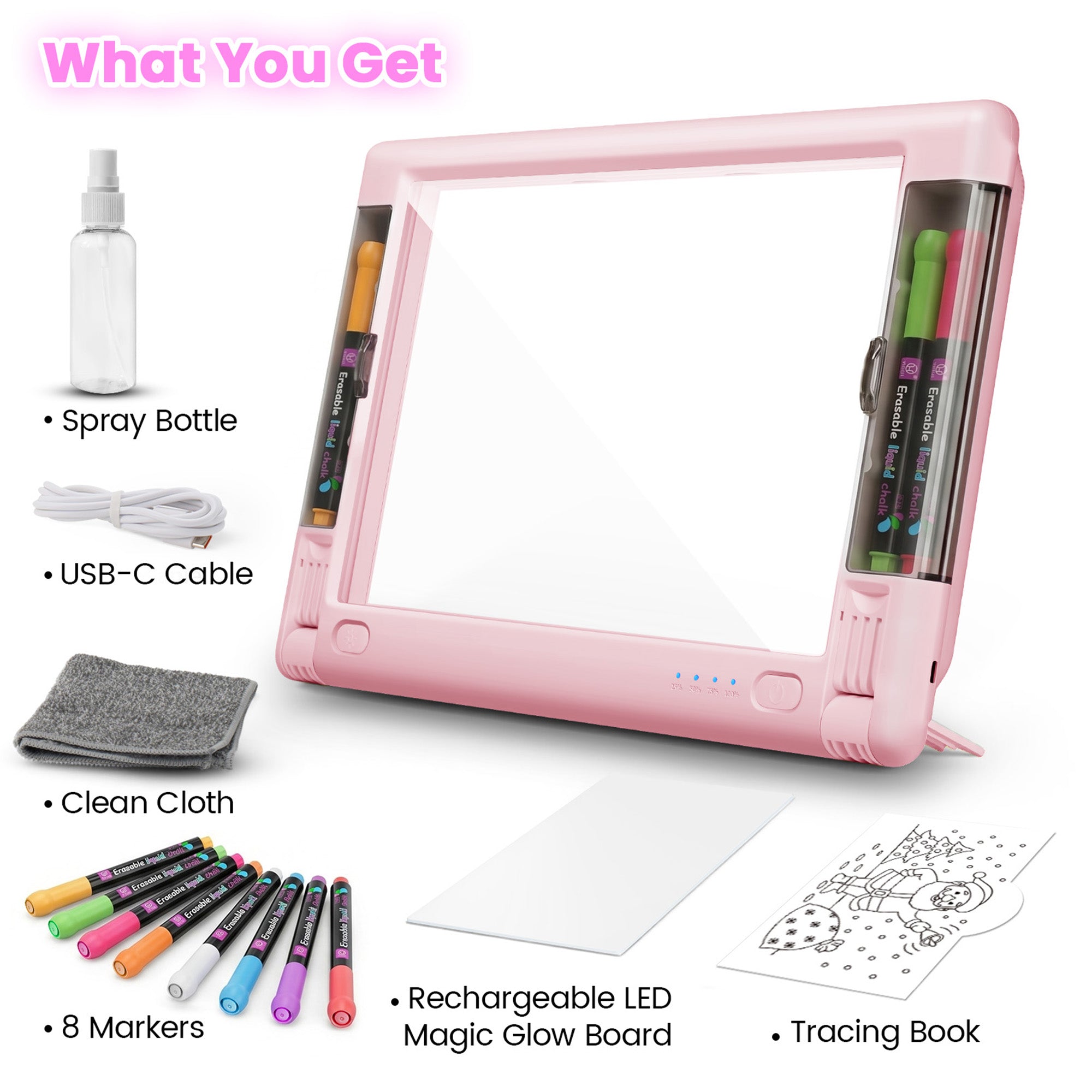 Geokay LumiPro 15-inch LED Drawing Board for creative drawing, family activities, gifts, and kids learning