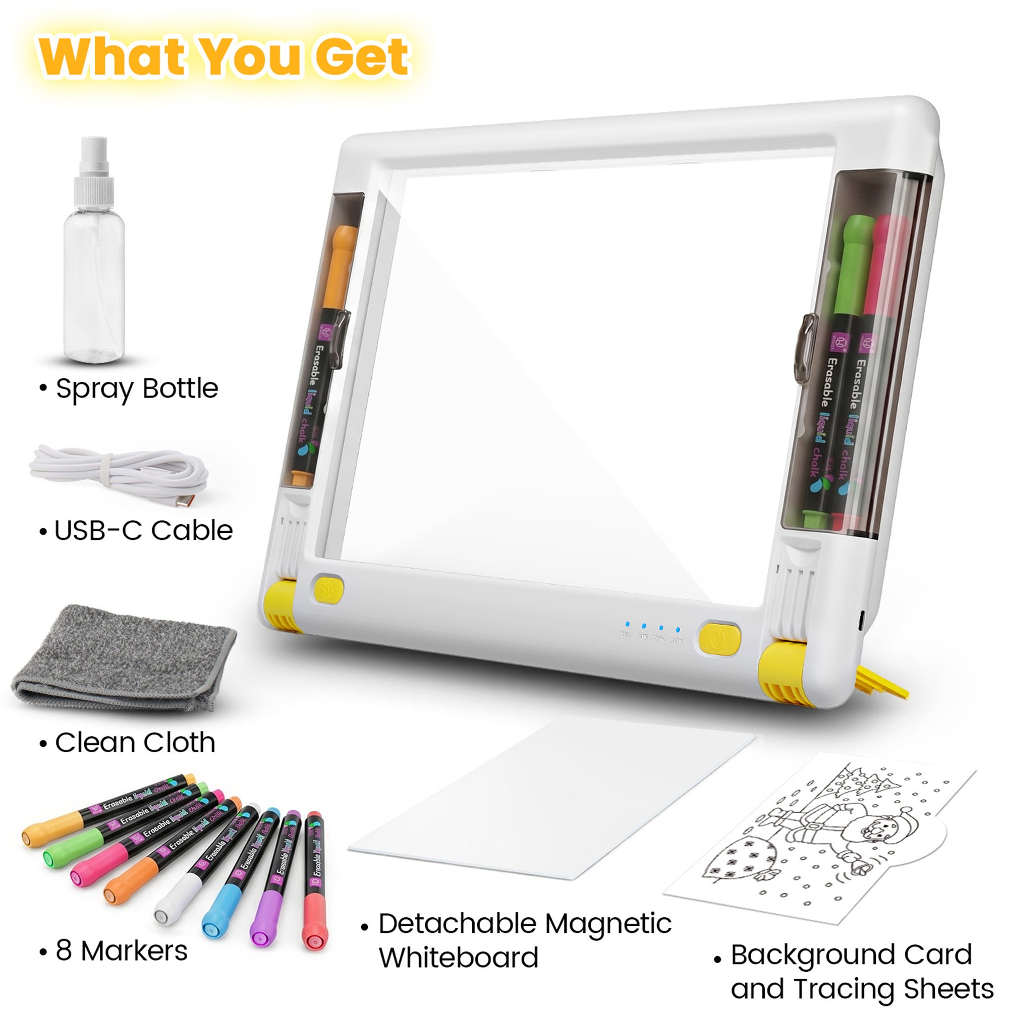 Geokay LumiPro 15-inch LED Drawing Board for creative drawing, family activities, gifts, and kids learning