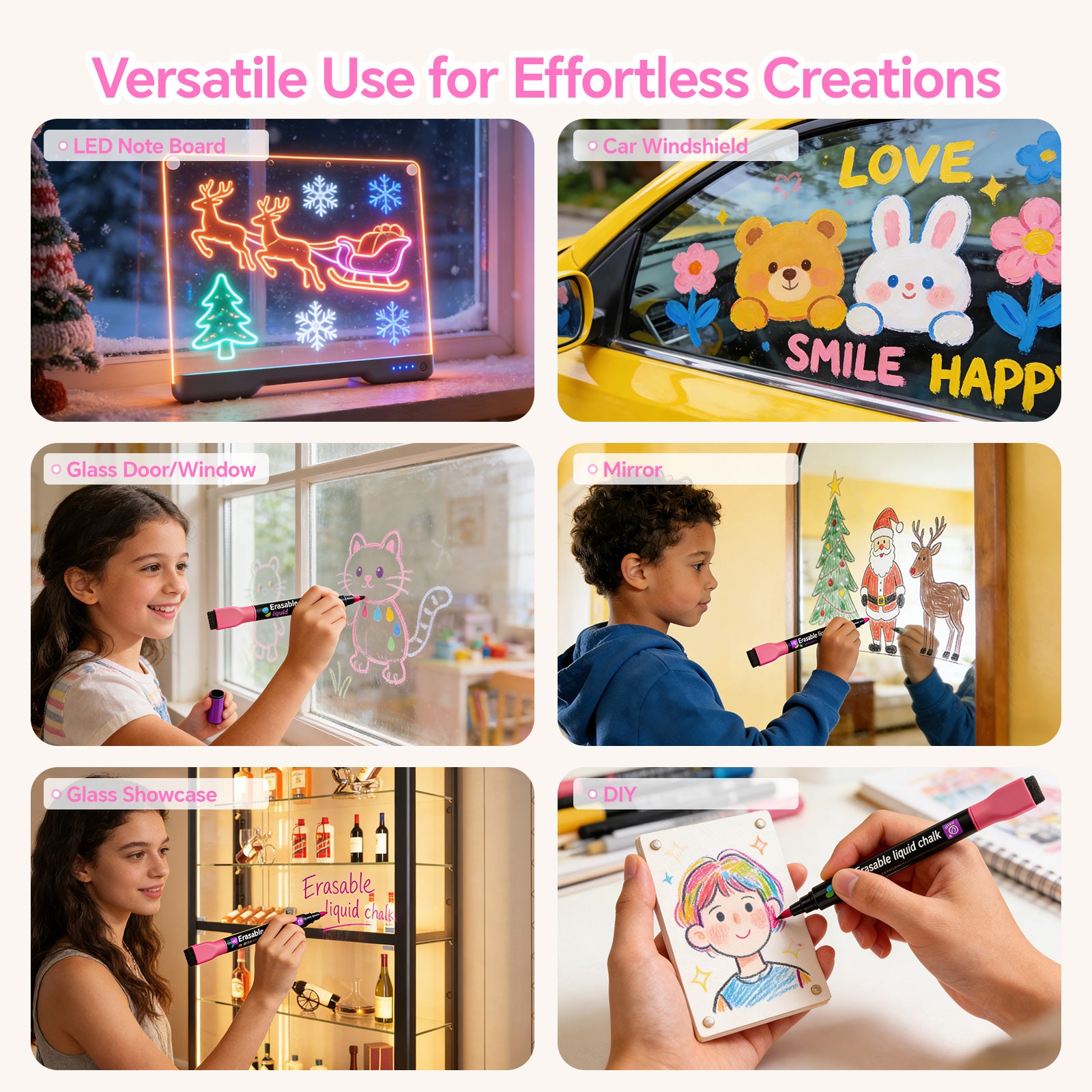 Geokay 8 Vibrant Liquid Chalk Markers