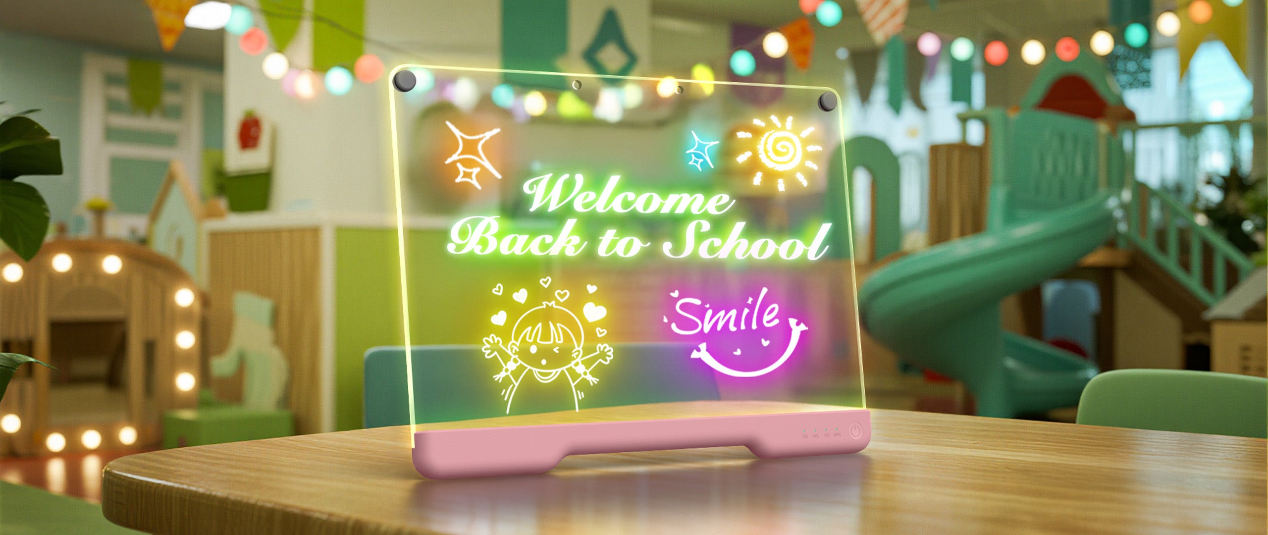Geokay GlowLite 16-inch LED Drawing Board for creative drawing, family activities, gifts, and kids learning