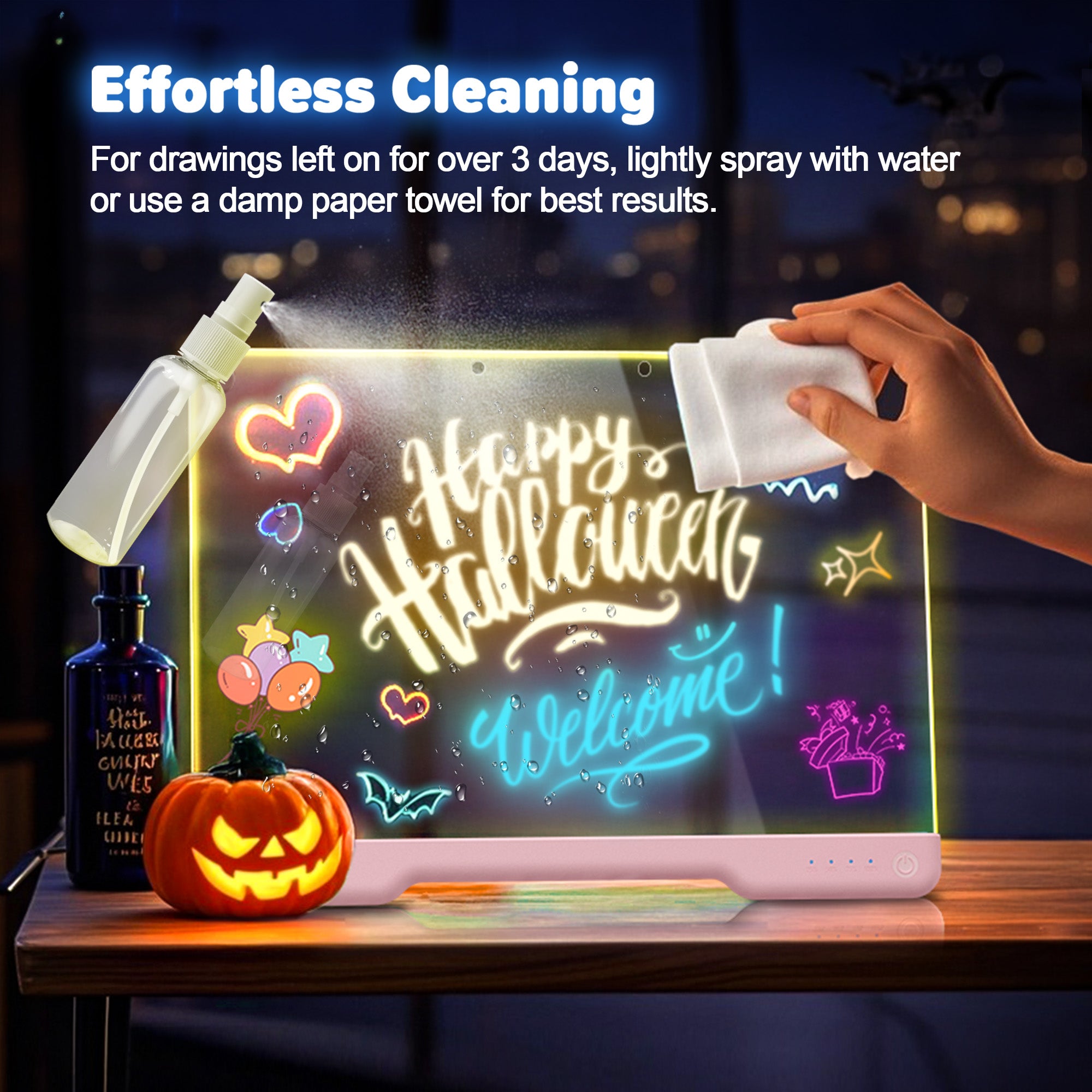 Geokay GlowLite 16-inch LED Drawing Board holiday gift for kids creative play