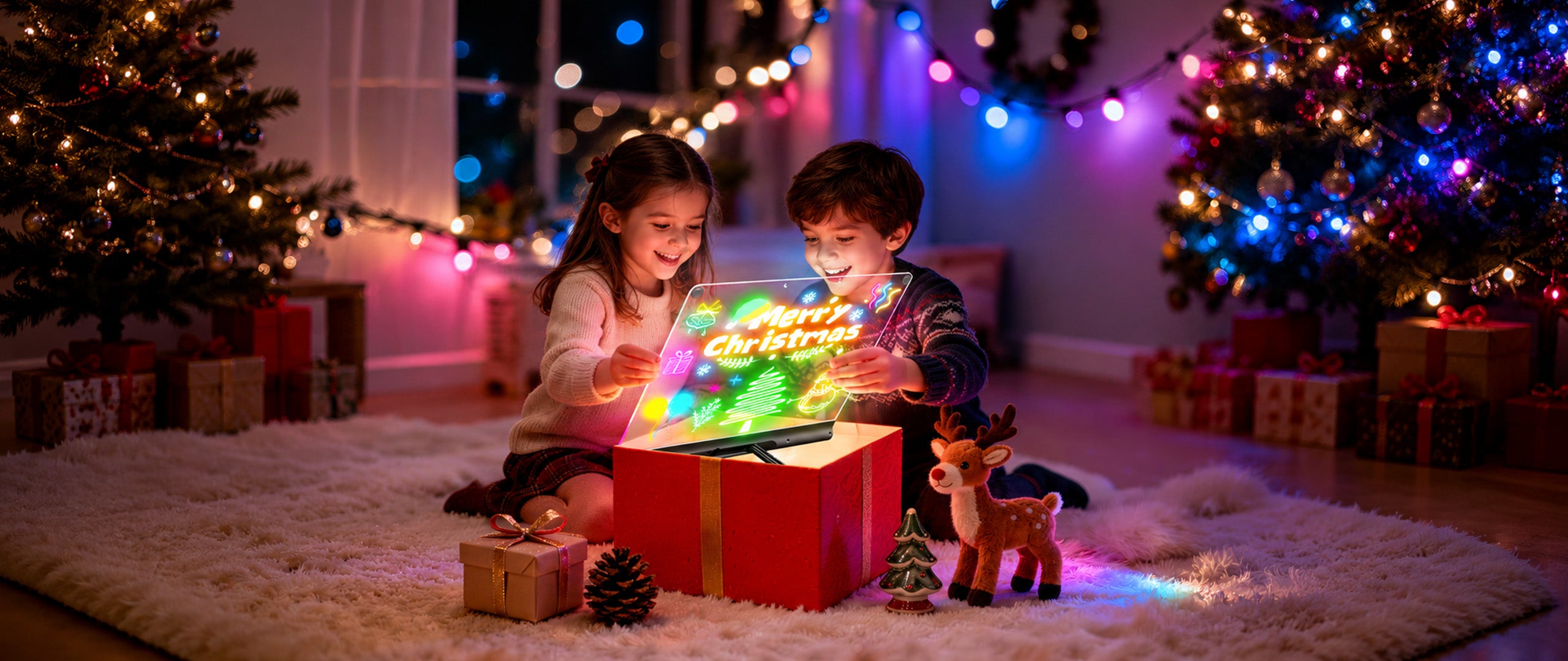 Geokay GlowPro 16-inch LED Drawing Board holiday gift for kids creative play