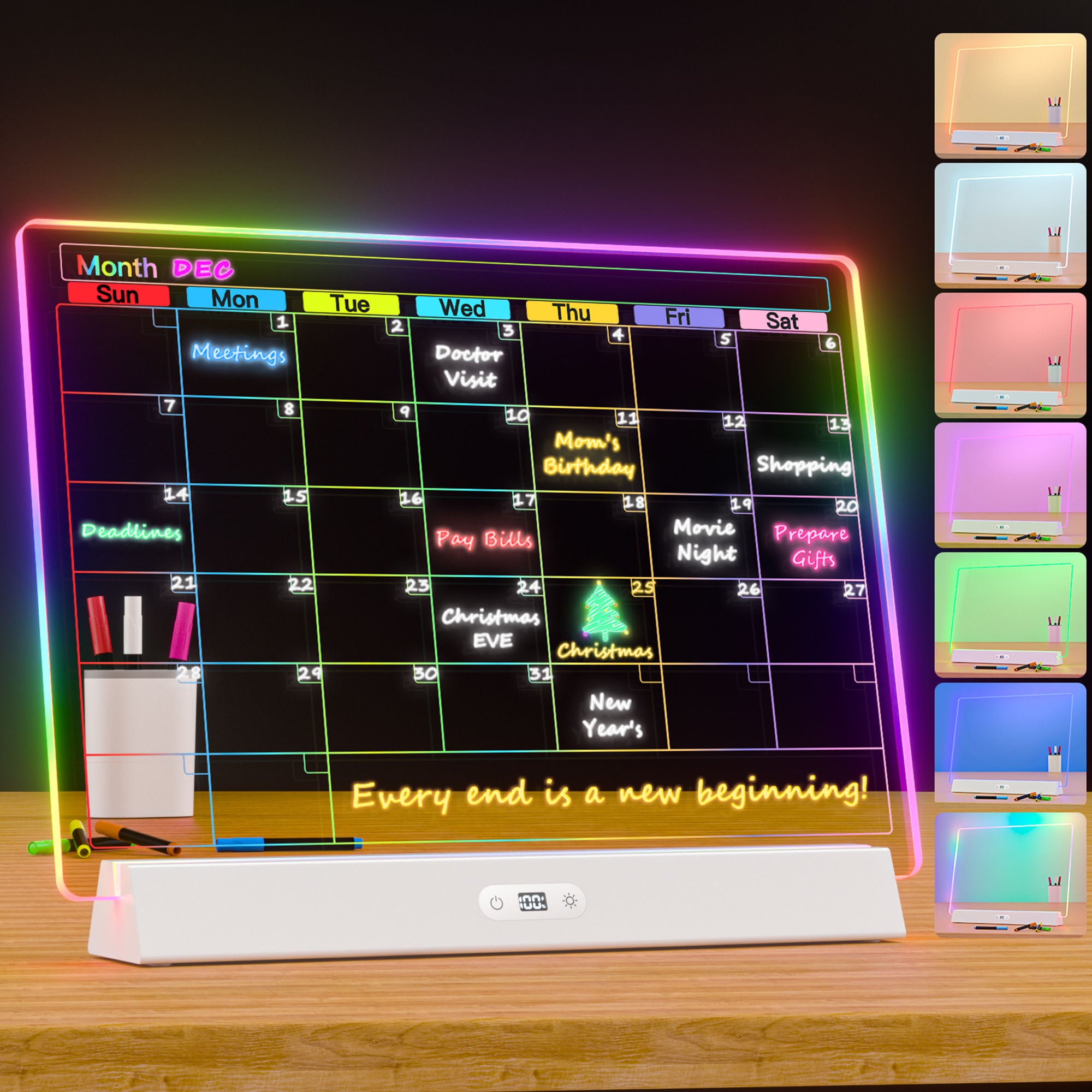 Geokay GlowStand_17-inch LED Drawing Board for kids drawing, writing and screen-free creative play