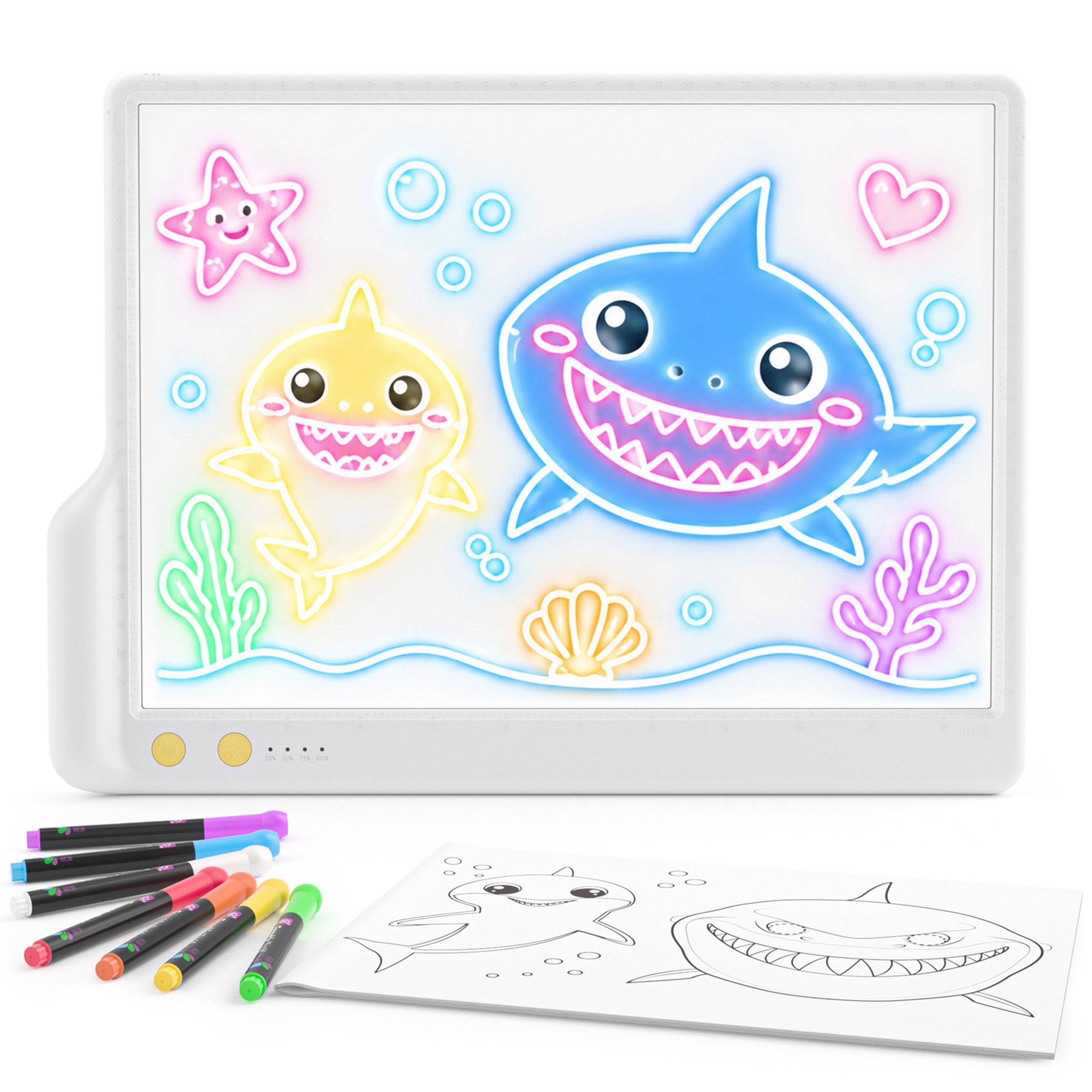 Geokay LumiLite A4 LED Drawing Board for creative drawing, family activities, gifts, and kids learning