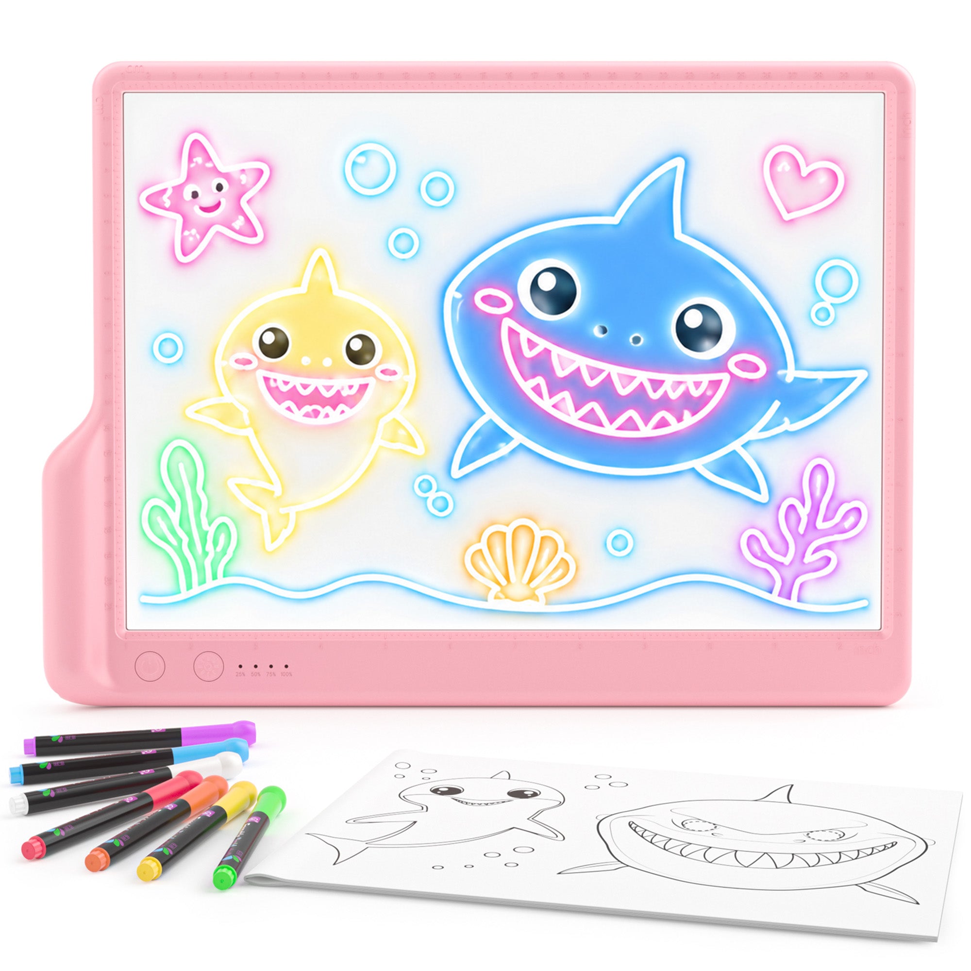 Geokay LumiLite A4 LED Drawing Board for creative drawing, family activities, gifts, and kids learning