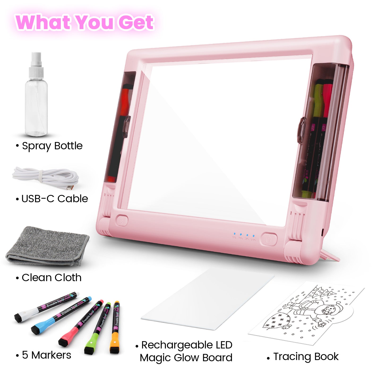 Geokay LumiPro 15-inch LED Drawing Board for creative drawing, family activities, gifts, and kids learning