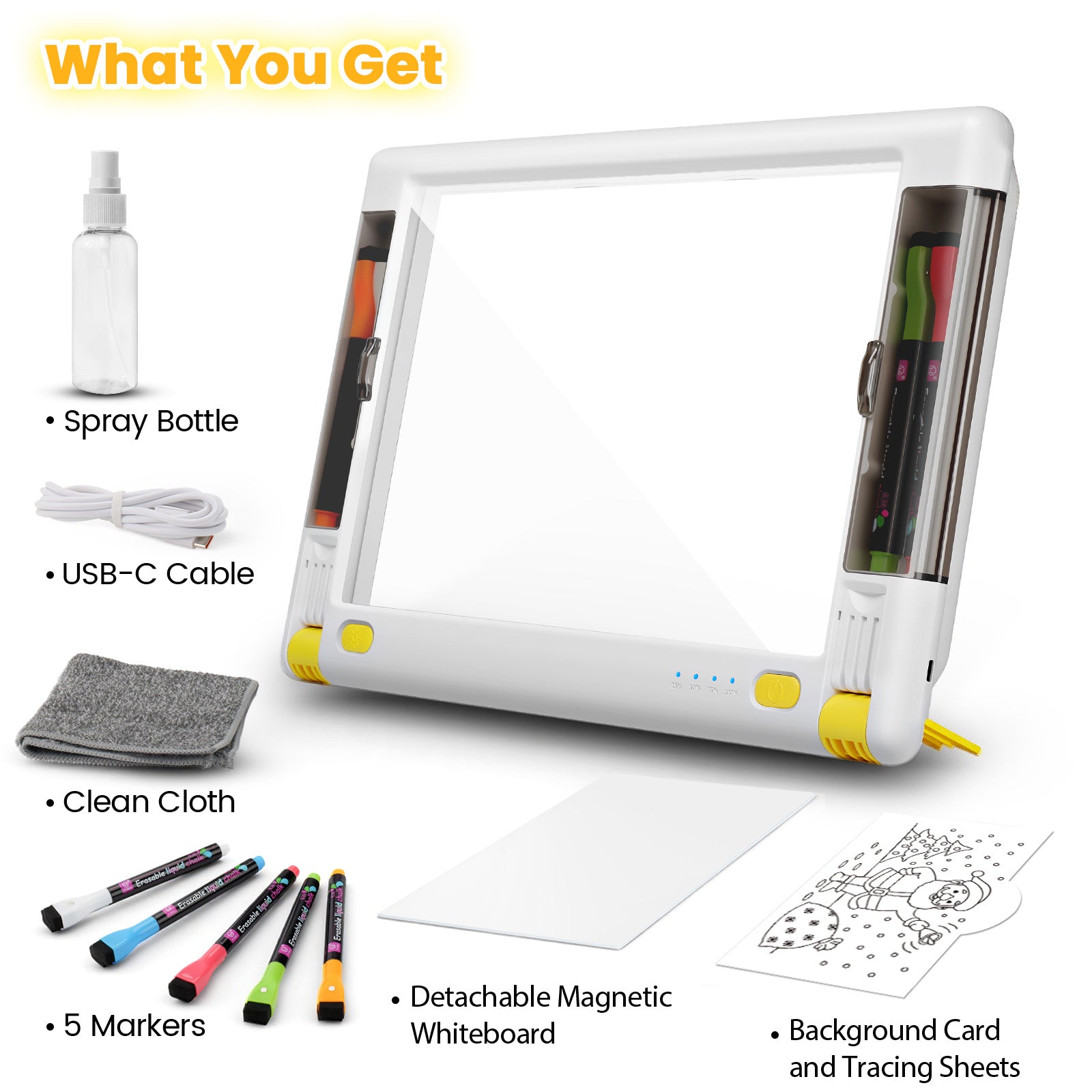 Geokay LumiPro 15-inch LED Drawing Board for creative drawing, family activities, gifts, and kids learning
